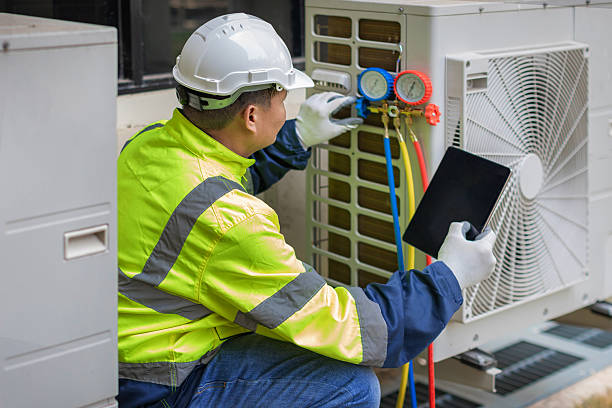 Professional Hvac Maintenance technician working in Upland, CA